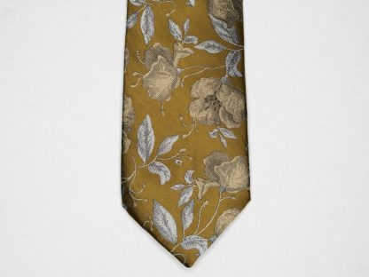 Floral Yellow Tie - Image 5